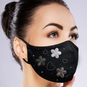 Flower Heart Face Mask w/ filter pocket